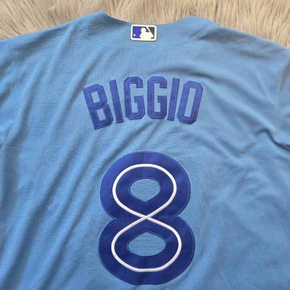 Nike Toronto Blue jays Cavan Biggio Light Blue Jersey #8 MLB - Picture 11 of 12